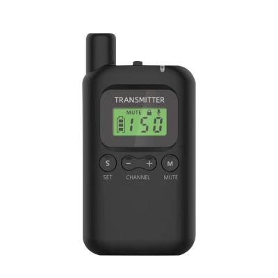 China High quality ABS 1000mah battery capacity LCD display is clearly 1 transmitter with 2 receiver guide audio system for sale