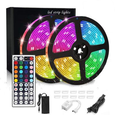 China hotel wifi tuya led 2 x 5m 5050 rgb work smart strips lights kit with alexa for sale