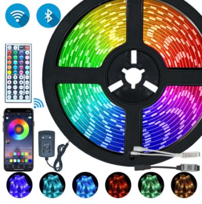 China Outdoor Waterproof Hotel Holiday Decoration 5m RGB LED Light Strip WiFi Smart Controller led strip wifi for sale