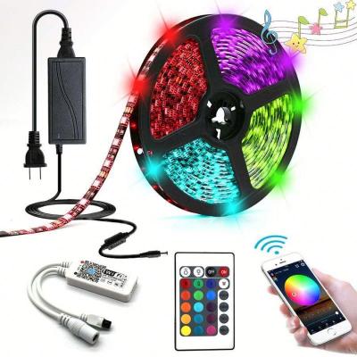 China 5050 ft IP65 Smart WiFi Music 32.8 Smart Remote Control Hotel Waterproof Home 5050 RGB Wifi Smart10m Led Strip Light Alexa for sale