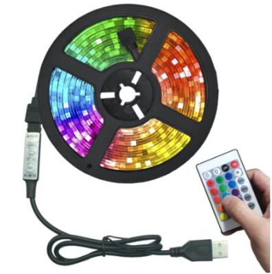 China Hotel LED Lights Strips Infrared Control RGB Diode TV Background SMD2835 DC5V 1M 2M 3M 4M 5M Flexible USB Lamp Tape Luminous Lux LEDs for sale