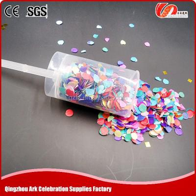 China Cheap Wholesale High Quality Factory Made Paper Or Metallic Push Pop Confetti for sale