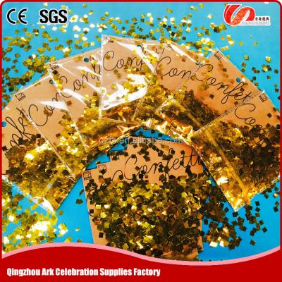 China Festival wholesale cheap gold foil metallic confetti for sale