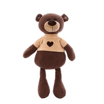 China Fashionable Cute Brown Teddy Bear Plush Toys With Bulk White Promotion Custom Sublimation Gifts Or Doll for sale