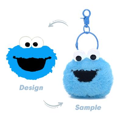 China Hot Selling Promotion Custom OEM Kawaii Mini Anime Stuffed Animal Plush Cute Soft Cute Key Chain With Plushie Toy Doll Key Chains Gifts Or for sale