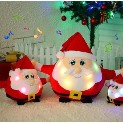 China Custom Promotion Gifts or Music Stuffed Singing Function Plush Electric Toys for Dancing Talking Playing Santa Claus Dogs Cocomelon for sale