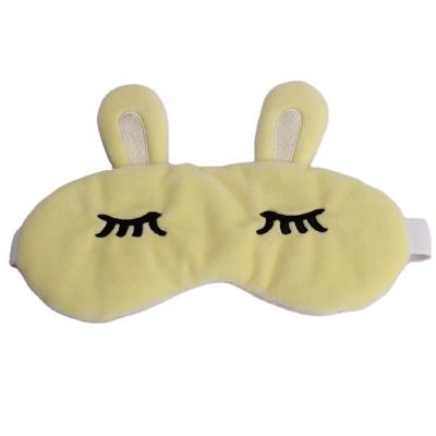 China Promotional Cotton Rabbit Sleeping Plush Custom Comfortable Breathable Printed Eye Masks Gifts or Masks for Girls Children Kids for sale