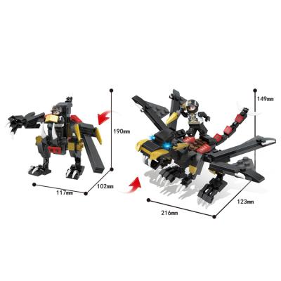 China Best construction toy transport robot self assemble cool war building building block toy for boys for sale