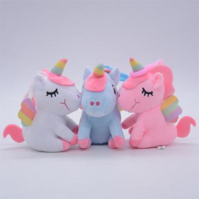 China Multicolor Cute Unicorn Plush Custom Keychain Promotion Gifts or Selection for sale