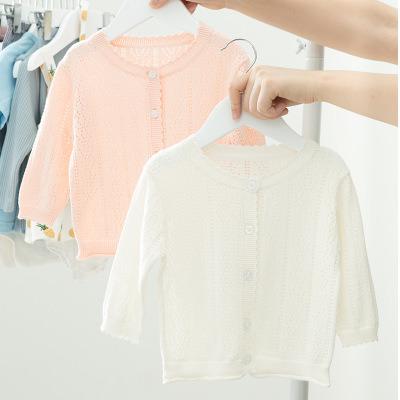 China Japan style OEM ODM babies knitted long sleeve button cardigan kids clothing kids sweaters for sale