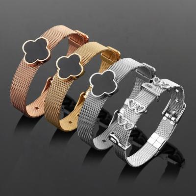 China CSmart Minimalist Replacement CLASSIC High Quality Wrist Band Watch Charms Fit Stainless Steel Initial Alphabet Bracelet for sale