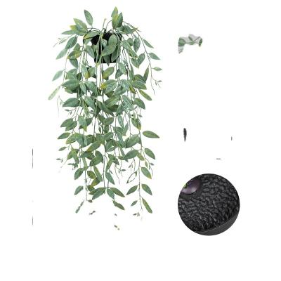 China Durable Permanent Artificial Plants With Potted Green Plants From Mandala Hanging Basket Plastic Decorative for sale