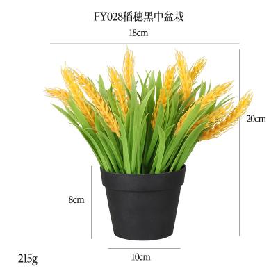 China Hot Selling Potted Fake Bonsai Plants Direct Selling Small Tulips Viable Artificial Potted Bonsai Plants Mini Plastic Pots Flowers for sale