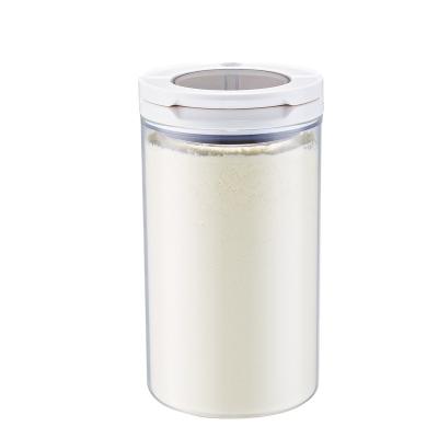 China Airtight 1500ML High Borosilicate Glass Airtight Jar With Lid For Milk Formula Storage for sale