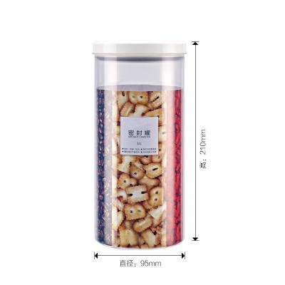 China Large Airtight Seal Air Tight Kitchen Sealed Plastic Cereal Container Set Food Storage Containers Set With Lids For Dry Food for sale