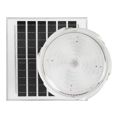 China Home Modern 400w Surface Mounted Solar Power Rechargeable Round Battery Solar Ceiling Light for sale