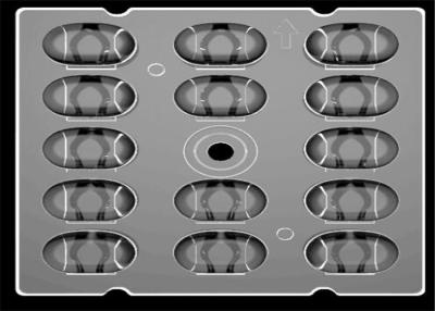 Cina Il Type2 progetta una lente per il cliente di 3030 LED, lente di potere LED di grado 65x150 per iluminazione pubblica in vendita