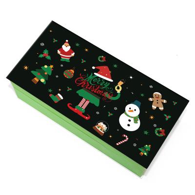 China Recycled Advent Calendar Gift Lid And Cardboard Box Christmas Gift New Style Low Rigid Paper Boxes Materials Gift Jewelry Boxes Xmas Favor for sale