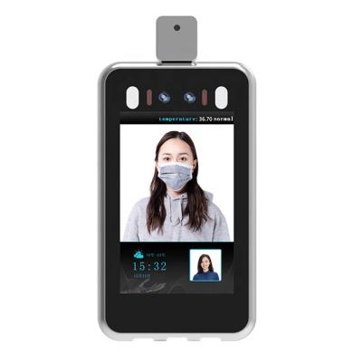 China Built-in Camera Face Recognition Camera 7 Inch Thermometer Non-contact Radio Recognition Temperature Measurement Face Facial Detection System for sale