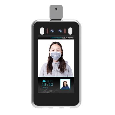 China Siren Built-in 7Inch Face Detection 1080P Face Detection Face Recognition Door Access System Body Temperature Camera Keypad Thermal Access Control For Airport for sale