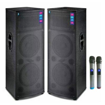 China Hot Selling 18 Inch Active Professional Dual Speaker Sound System Super Bass Stereo Sound 2020 Good Box Subwoofer Stage Pair For Meeting Room/Stage for sale