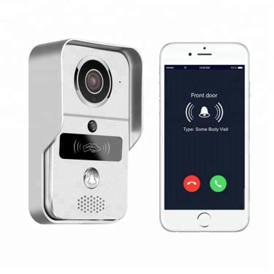 China New 720p IR CUT night vision motion decetion alarm hotel, duplex intercom WiFi villa, apartment office smart doorbell EK02 (ID) for sale