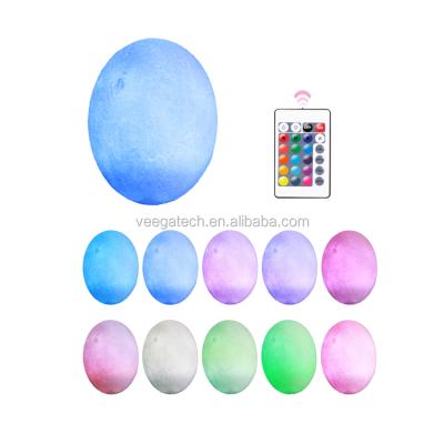 China New Reading Room Design 3D Print PLA Dinosaur Egg Lamp for Easter Day Gift Night Lamp with Difference Color Control for Christmas Gifts for sale