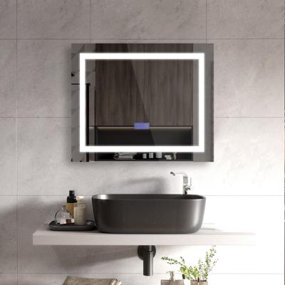 China LED Illuminated Smart Multifunctional Bathroom Mirror With Music Player Smart Mirror for sale