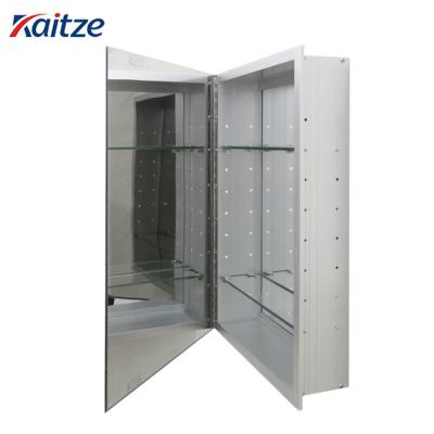 China Modern Aluminum Alloy Bathroom Furniture Bathroom Storage Cabinet Mirror for sale