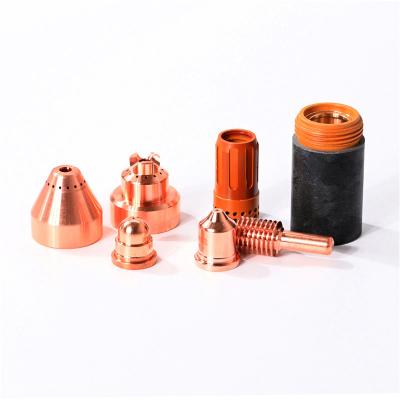 China OEM plasma jet cutting cutter torch nozzle hypertherm and copper electrode cnc powermax 45 xp 65 consumables price for sale