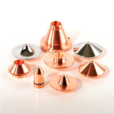 China Factory Ankxia alternative consumables for Bodor single layer copper fiber CO2 laser precitec cutter head nozzle body diameter 1.2 H15 for sale