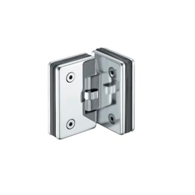 China Modern Glass Fittings For Orientation Zinc Alloy 90 Degree Glass To Shower Glass Door Hinge for sale