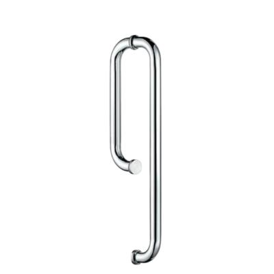 China Everstrong Bathroom Fittings J001 Traditional Double Side Stainless Steel Shower Glass Door Pull Handle for sale