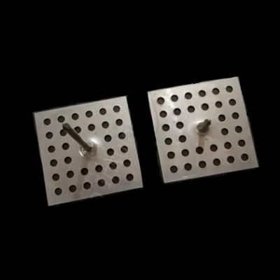 China 40mm Length Mild Steel Traditional Perforated Base Insulation Pins For Shipbuilding for sale