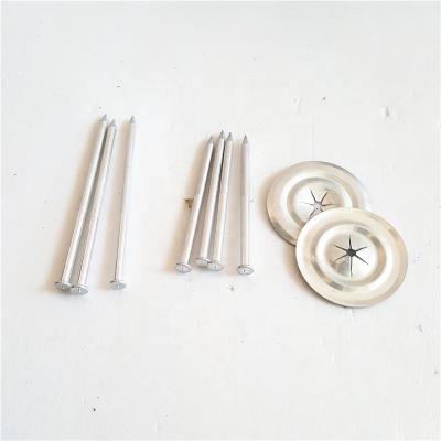 China Aluminum Alloy Insulation Aluminum Bimetal Pin With Galvanized Self Locking Washer for sale