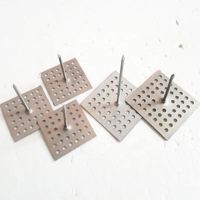 China Square base insulation steel perforated hanger used to fix ventilation for sale