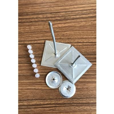 China Modern Metal Stick Up Pin And Cap , Galvanized Steel Soft Nails With 50mm Base for sale