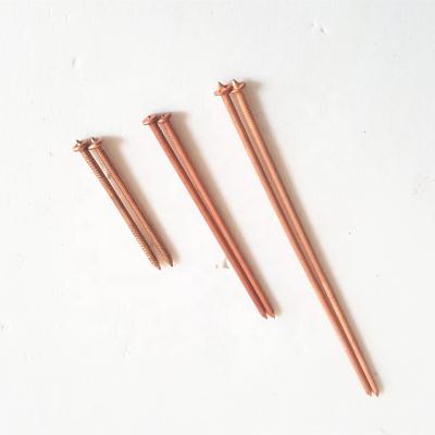 China Mild Steel 3X130mm Copper Coated Weld CD Pins , Marine Insulation Stud Pin for sale