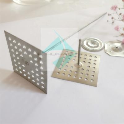 China 50MM Square Flat Base Stainless Steel Insulation Hangers For Fixed Rockwool for sale