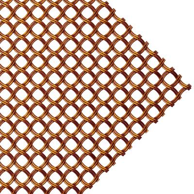 China Plain Weave Colored Finished Decorative Wire Mesh For Cabinets Grilles for sale