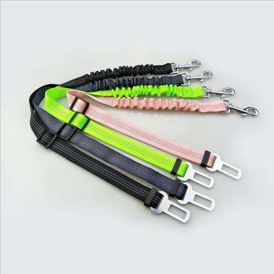 China Viable More Safety Polyester Dog Neck Belt Amazon Success Dog Advance Bungee Dog Car Reflective Belt for sale