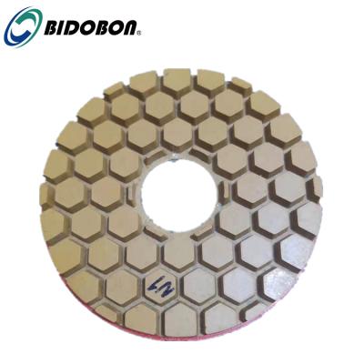 China Wholesale 5inch Stone Hexagon Diamond Edge Polishing Pads For Concete Marble Granite for sale