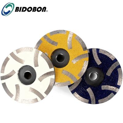 China Good Quality Aluminum 4 Inch Resin Filled Diamond Grinding Cup Wheel For Granite Marble Stone for sale