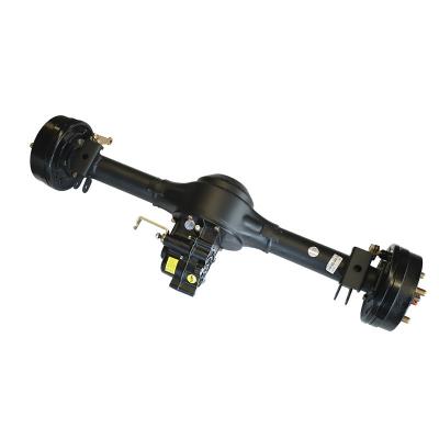 China Durable electric golf cart rear differential axle integrated 130 drum brake rear axle for sale