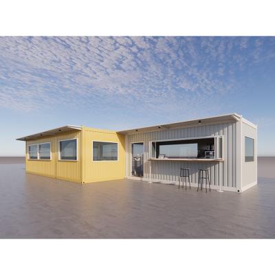 China Modern factory prefab assembled shipping container house prefabricated container home with balcony for sale