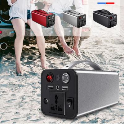 China Wholesale Price Flashlight 15V 12V10A Portable Pure Solar Mppt Sine Wave Lithium Battery Power Station Solar Generator for sale