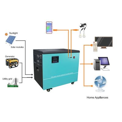 China Made in China 6210Wh 620*430*580 Inverter Controller Integrated Machine 3Kw/3108Wh Mppt 60A Energy Storage System Lithium Battery for sale