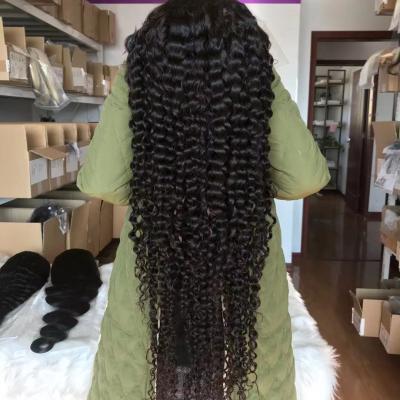 China Deep Curl 28inch 13x4 hd Lace Front Wig Deep Curl 100% Virgin Hair for sale