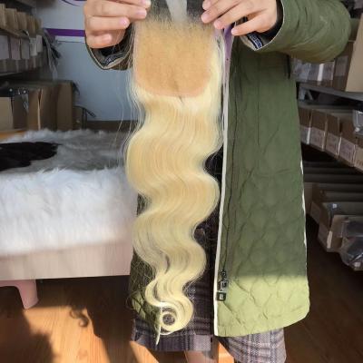 China Body Wave 613 Blonde Hd Lace Closure Body Wave 100% Virgin Hair for sale