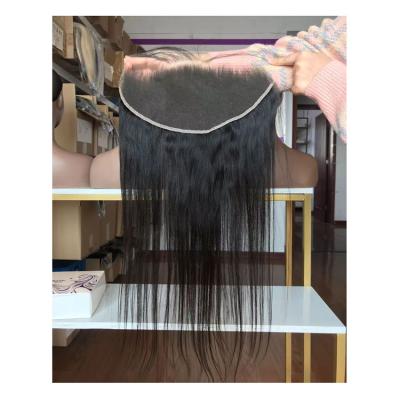 China High Quality Unprocessed 13x6 HD Silky Straight 100% Virgin Hair Lishahair Large Lace Headband 16-22 Inch Big Stock for sale